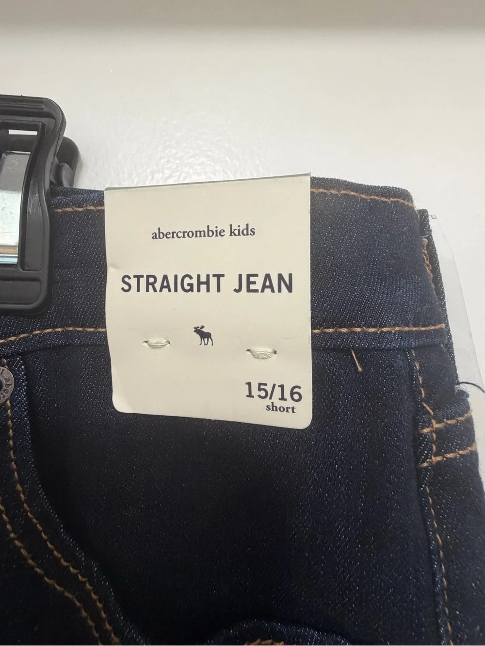Abercrombie & Fitch Dark Navy Straight Jeans - Girls 15/16